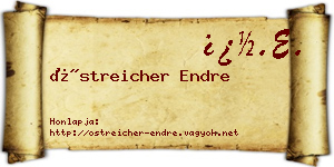 Östreicher Endre névjegykártya